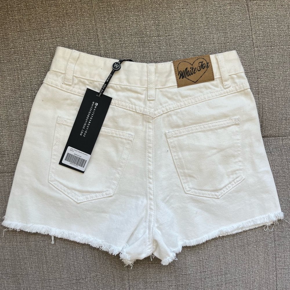 BNWT White Fox Denim Shorts
